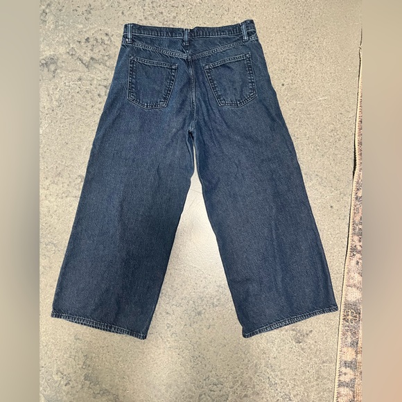 GAP Women's mid rise baggy Jeans in Deep Blue - Picture 5 of 7